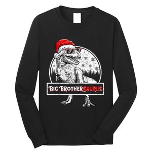 Big Brothersaurus Dinosaur Christmas Pajamas T Rex Long Sleeve Shirt