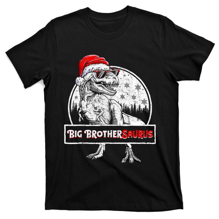 Big Brothersaurus Dinosaur Christmas Pajamas T Rex T-Shirt