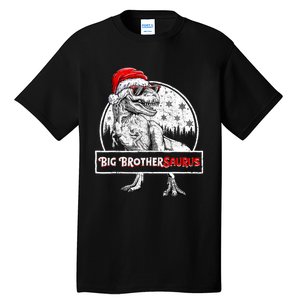 Big Brothersaurus Dinosaur Christmas Pajamas T Rex Tall T-Shirt