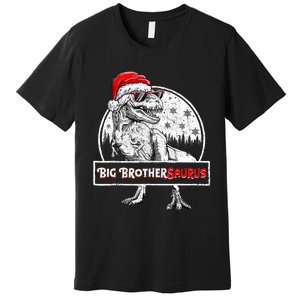 Big Brothersaurus Dinosaur Christmas Pajamas T Rex Premium T-Shirt