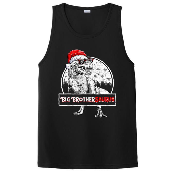 Big Brothersaurus Dinosaur Christmas Pajamas T Rex PosiCharge Competitor Tank