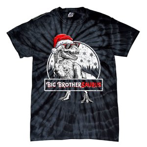 Big Brothersaurus Dinosaur Christmas Pajamas T Rex Tie-Dye T-Shirt