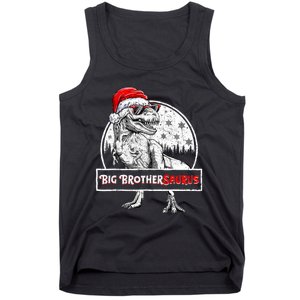 Big Brothersaurus Dinosaur Christmas Pajamas T Rex Tank Top