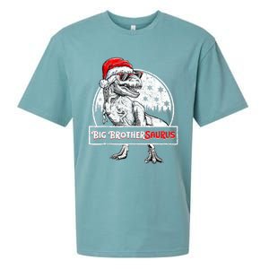 Big Brothersaurus Dinosaur Christmas Pajamas T Rex Sueded Cloud Jersey T-Shirt