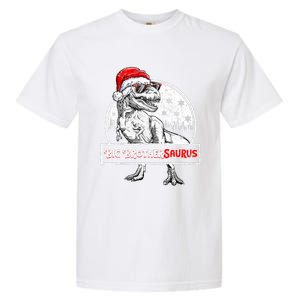 Big Brothersaurus Dinosaur Christmas Pajamas T Rex Garment-Dyed Heavyweight T-Shirt