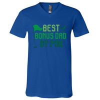 Best Bonus Dad By Par Funny Gift For FatherS Day Golfer Gift V-Neck T-Shirt