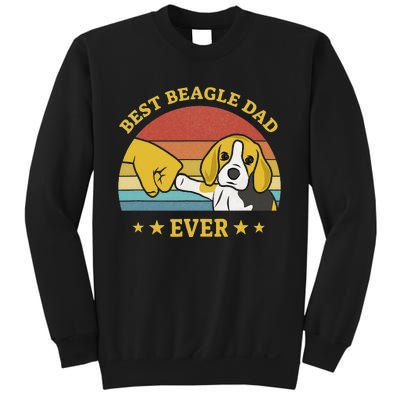 Best Beagle Dad Ever Proud Vintage Beagle Gifts Puppy Lover Sweatshirt