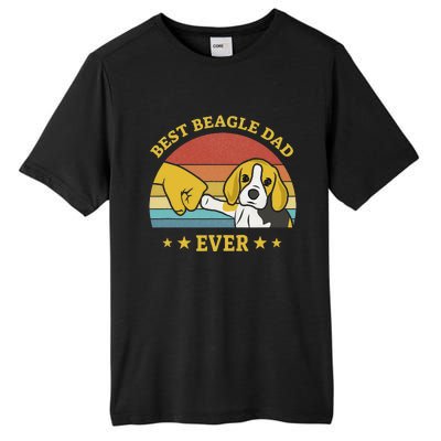 Best Beagle Dad Ever Proud Vintage Beagle Gifts Puppy Lover Tall Fusion ChromaSoft Performance T-Shirt