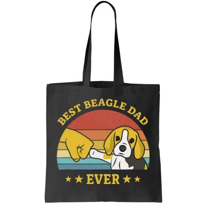 Best Beagle Dad Ever Proud Vintage Beagle Gifts Puppy Lover Tote Bag