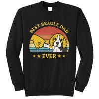 Best Beagle Dad Ever Proud Vintage Beagle Gifts Puppy Lover Tall Sweatshirt