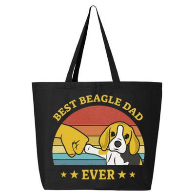 Best Beagle Dad Ever Proud Vintage Beagle Gifts Puppy Lover 25L Jumbo Tote