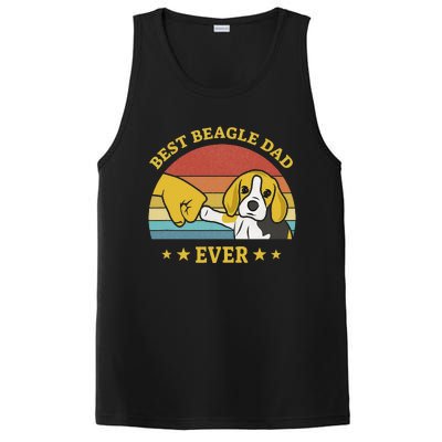 Best Beagle Dad Ever Proud Vintage Beagle Gifts Puppy Lover PosiCharge Competitor Tank