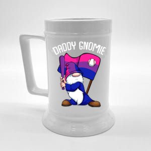 Bisexual Baseball Daddy Gnome Lgbtgiftq Subtle Bi Pride Flag Cute Gift Beer Stein