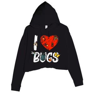 Best Bug Design For Bug Insect Entomology Lovers Crop Fleece Hoodie