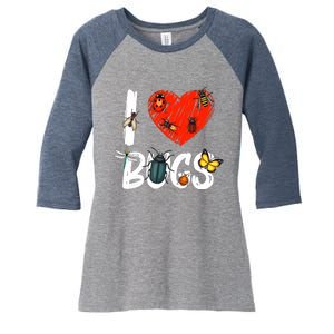 Best Bug Design For Bug Insect Entomology Lovers Women's Tri-Blend 3/4-Sleeve Raglan Shirt