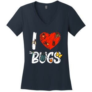 Best Bug Design For Bug Insect Entomology Lovers Women's V-Neck T-Shirt