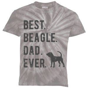 Best Beagle Dad Ever Funny Beagle Dog Lovers Dad Gift Kids Tie-Dye T-Shirt