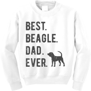 Best Beagle Dad Ever Funny Beagle Dog Lovers Dad Gift Kids Sweatshirt