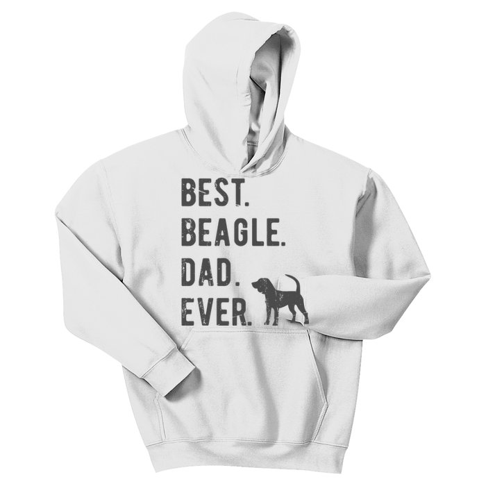 Best Beagle Dad Ever Funny Beagle Dog Lovers Dad Gift Kids Hoodie