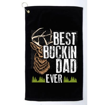 Best Buckin Dad Ever Deer Hunting Bucking Father Gift Golf Towel