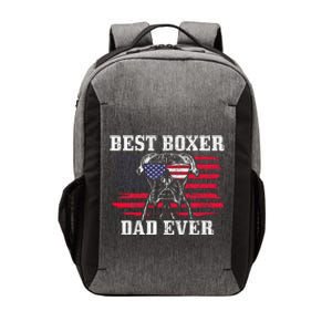 Best Boxer Dad Ever Dog Patriotic 4th Of July American Flag Vector Backpack