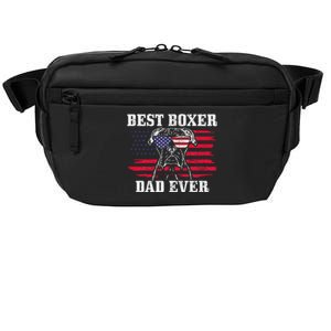 Best Boxer Dad Ever Dog Patriotic 4th Of July American Flag Crossbody Pack