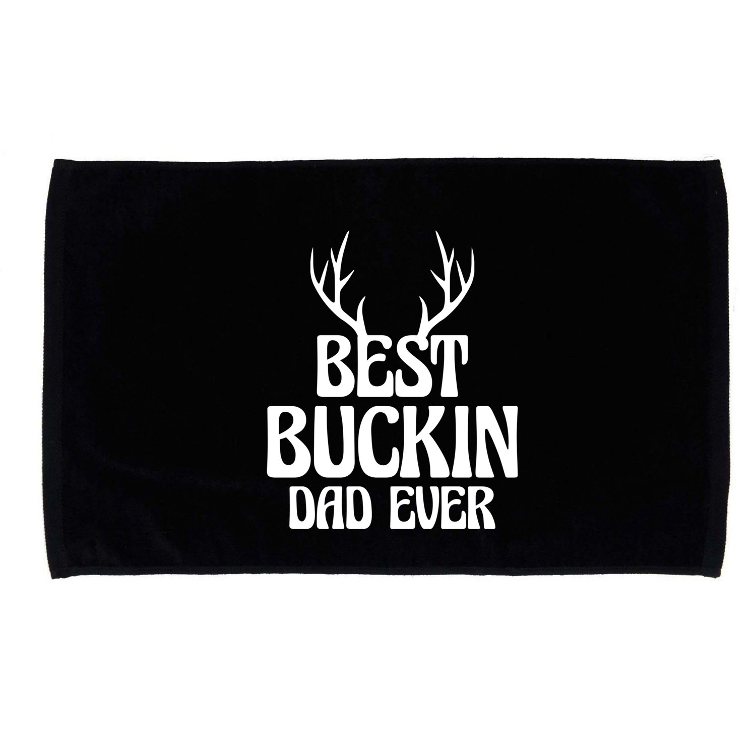 Best Buckin Dad Ever Father Dad Fathers Day Gift Microfiber Hand Towel