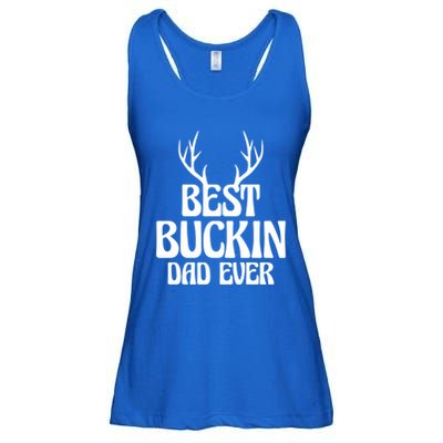 Best Buckin Dad Ever Father Dad Fathers Day Gift Ladies Essential Flowy Tank