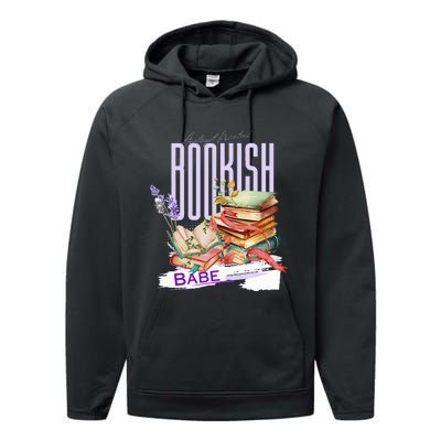 Bookish Babe Dark Romance Merch Performance Fleece Hoodie