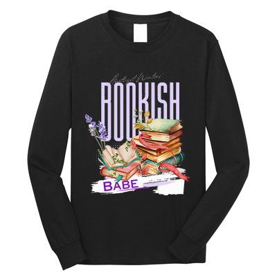 Bookish Babe Dark Romance Merch Long Sleeve Shirt