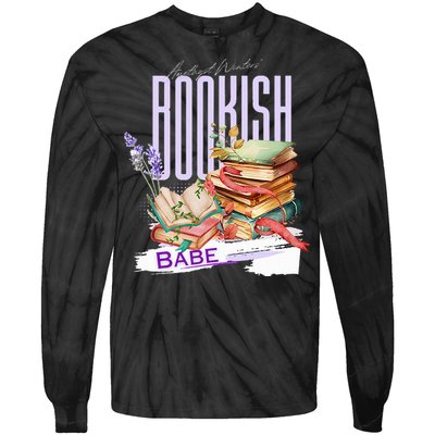 Bookish Babe Dark Romance Merch Tie-Dye Long Sleeve Shirt