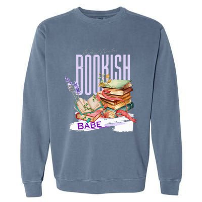 Bookish Babe Dark Romance Merch Garment-Dyed Sweatshirt