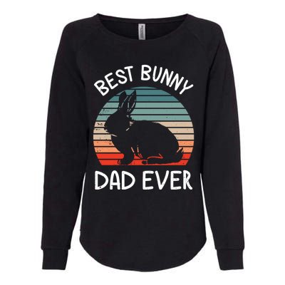 Best Bunny Dad Ever Matching Family Easter Retro Great Gift Womens California Wash Sweatshirt