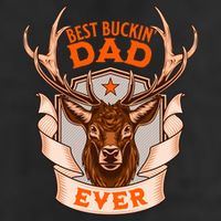 Best Buckin Dad Ever Funny Deer Hunter Buck Hunting Great Gift 7 Panel Mesh Trucker Snapback Hat