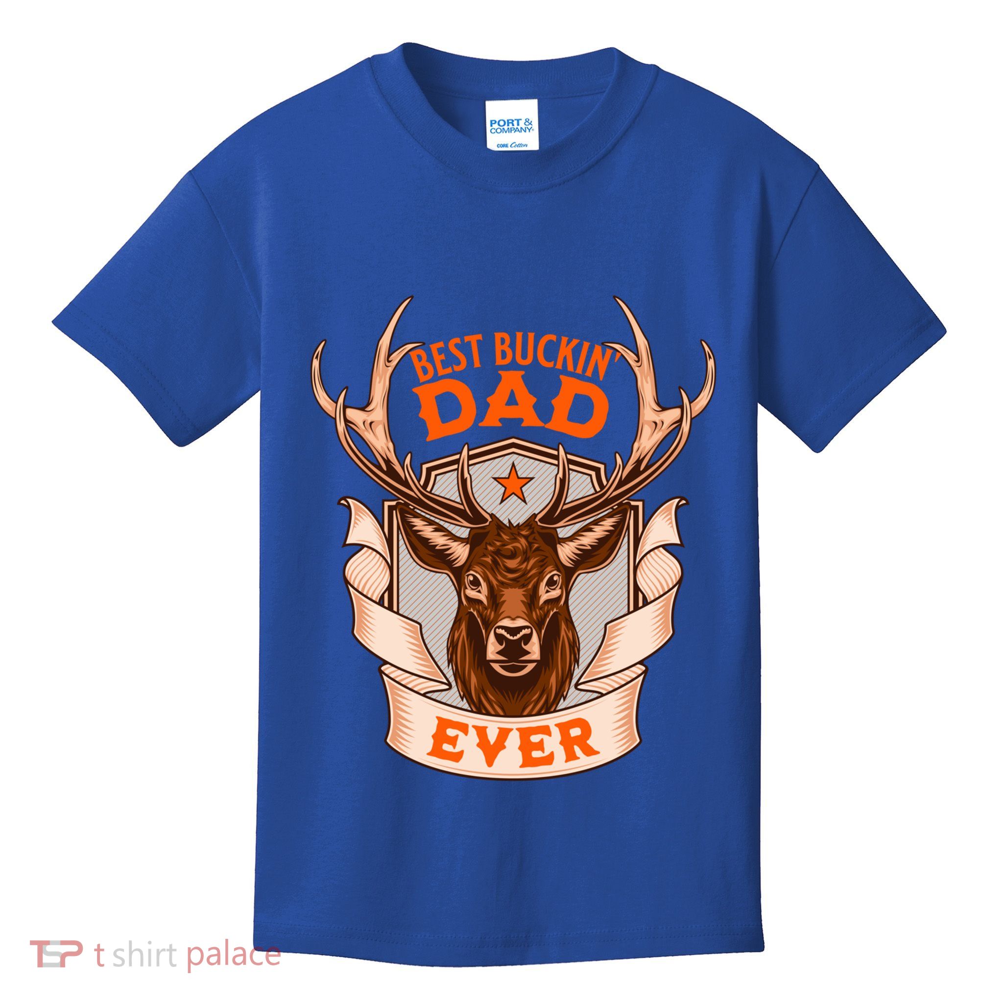 Best Buckin Dad Ever Funny Deer Hunter Buck Hunting Great Gift Kids T-Shirt