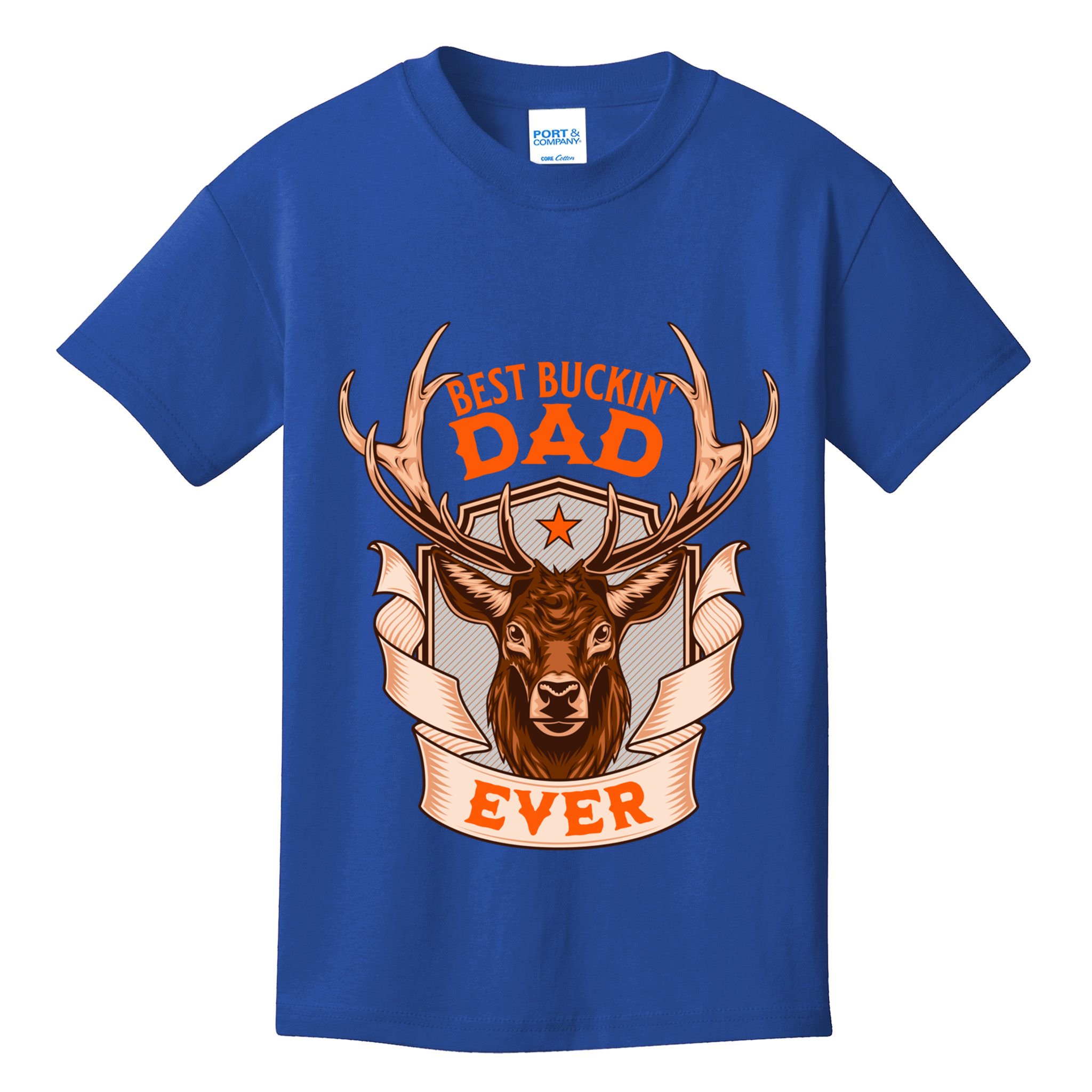 Best Buckin Dad Ever Funny Deer Hunter Buck Hunting Great Gift Kids T-Shirt