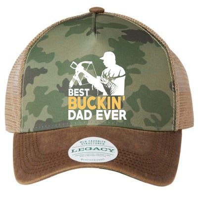 Best Buckin Dad Ever Gift Deer Hunting Funny Hunting Meaningful Gift Legacy Tie Dye Trucker Hat