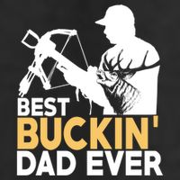 Best Buckin Dad Ever Gift Deer Hunting Funny Hunting Meaningful Gift 7 Panel Mesh Trucker Snapback Hat