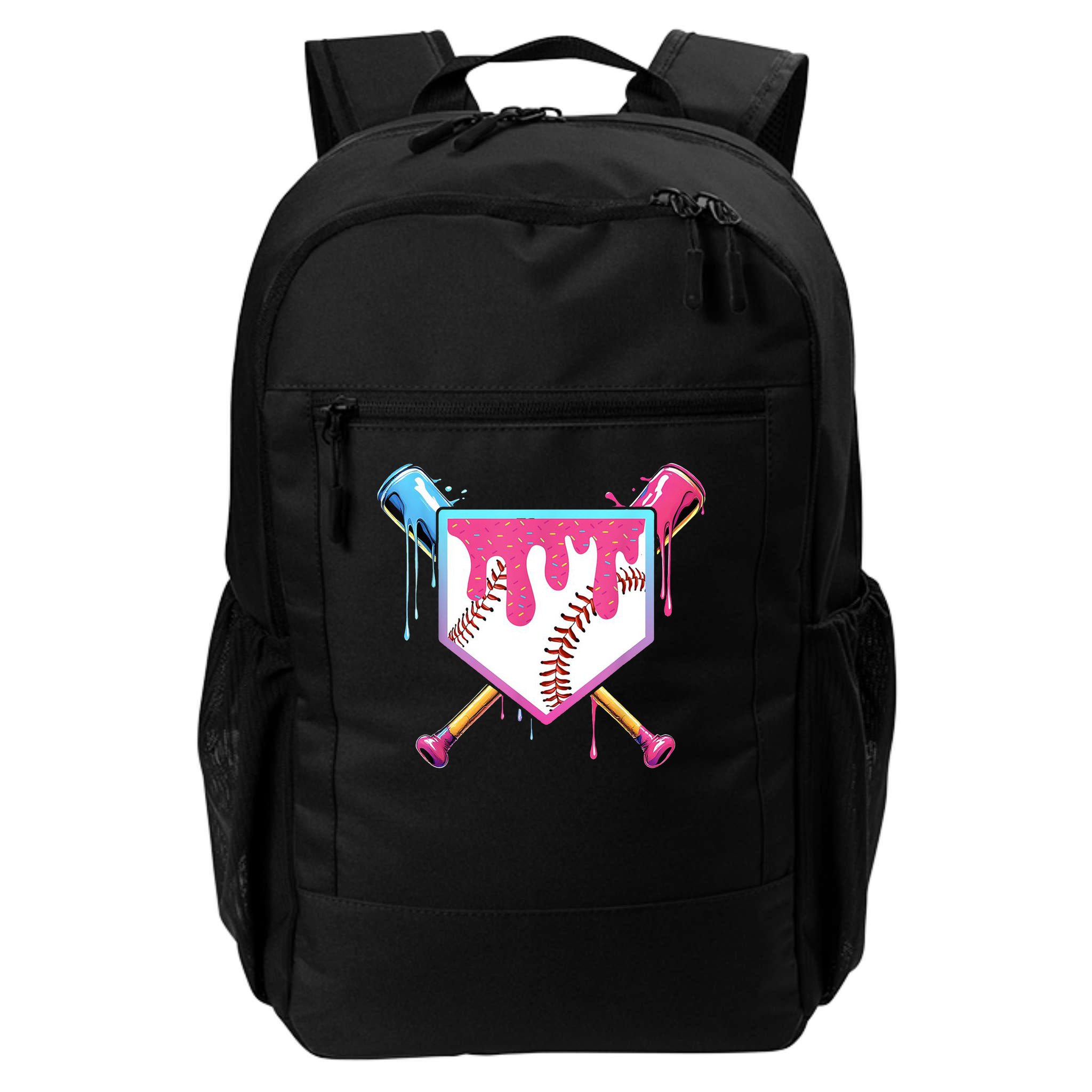 Baseball Base Drip Ice Cream Sports Fan Backpack