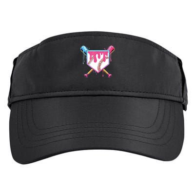 Baseball Base Drip Ice Cream Sports Fan Adult Drive Performance Visor
