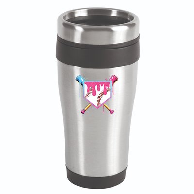 Baseball Base Drip Ice Cream Sports Fan 16oz Travel Tumbler