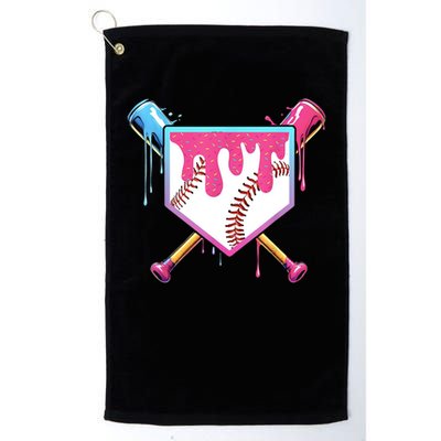 Baseball Base Drip Ice Cream Sports Fan Golf Towel