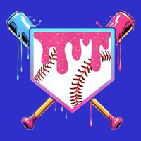 Baseball Base Drip Ice Cream Sports Fan Hoodie