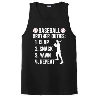 Baseball Brother Duties Brother Of A Baseball Player Gift PosiCharge Competitor Tank