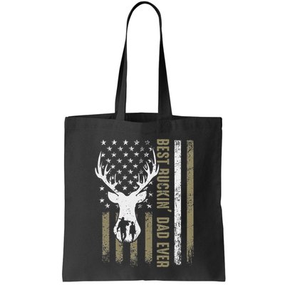 Best Buckin Dad Ever Deer Hunting Fathers Day American Flag Bag
