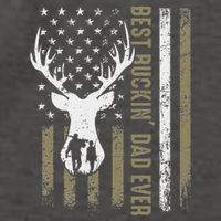 Best Buckin Dad Ever Deer Hunting Fathers Day American Flag Vector Backpack