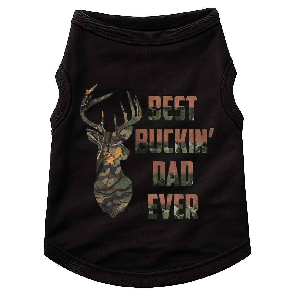 Best Buckin Dad Ever Funny Fathers Day Gift Doggie Tank