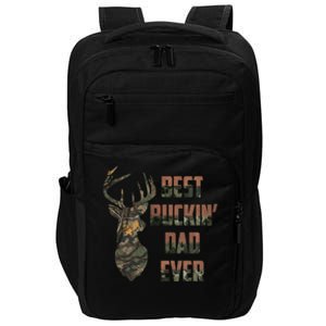 Best Buckin Dad Ever Funny Fathers Day Gift Impact Tech Backpack