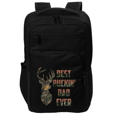 Best Buckin Dad Ever Funny Fathers Day Gift Impact Tech Backpack