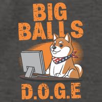 Big Balls D.O.G.E Doge Funny Vector Backpack